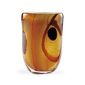Murano Style Art Glass - 11" Oval Sunrise Vase